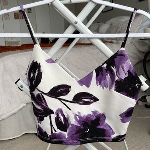 Floral Crop Top Size Small